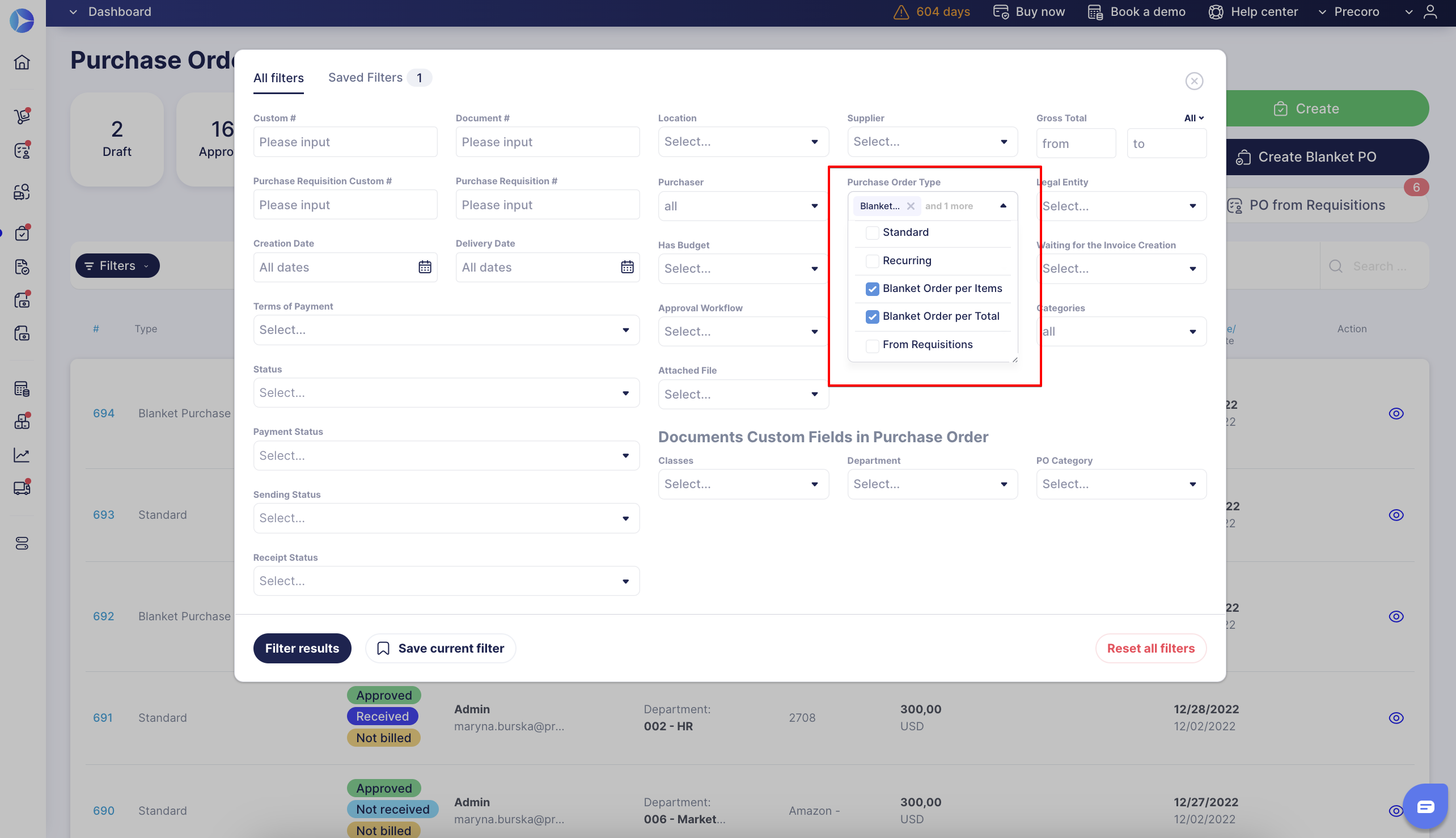 How to Create and Track a Blanket Purchase Order